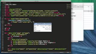 Building jQuery Mobile Panels - Part 2