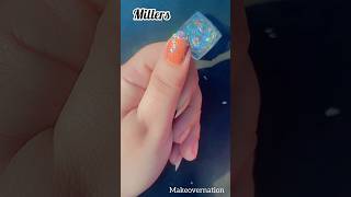 Easy Nail Art 🧡| Miller French Nails 💅🏻 #nails #shorts #shortsfeed #nailart #makeovernation