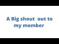 members shoutout appreciation shoutout mentioned you