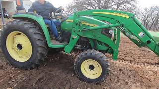 Fertilizing and plowing the garden. Gardening with Muddyfeet