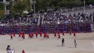 2013年度京女体育祭応援合戦　赤組　「天狗」