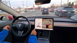 2021 Tesla Autopilot on City Road