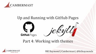Up and Running with GitHub Pages, Part 4, Jekyll Themes