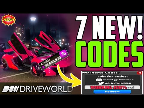 ️ NEW UPDATE ️ ALL WORKING CODES FOR DRIVE WORLD IN FEBRUARY 2024! ROBLOX DRIVE WORLD CODES