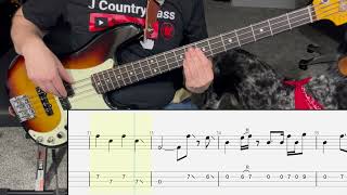 I Think I'll Just Stay Here And Drink - Merle Haggard | Bass Guitar Cover (Play Along Tabs)