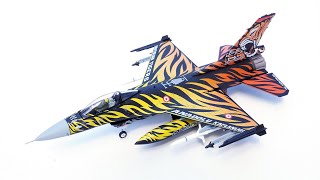 土耳其空军F-16C战斗机第192老虎中队合金成品模型开箱测评