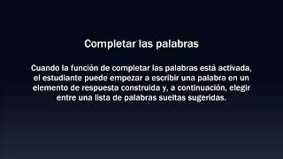 (Español) CA Accessibility Resource: Word Completion
