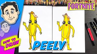 How to Draw PEELY from FORTNITE (Easy Fun Cute Beginner)