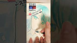 【Seria】100均ガラスペンでお絵描き① #shorts