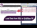 Load data from SQL server to gridview in asp net c#  #gridview