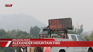 Alexander Mountain Fire west of Loveland grows past 5,000 acres