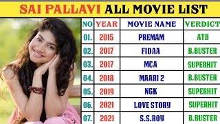 Sai Pallavi All Movie List || Sai Pallavi All Hit And Flop Movie List || Sai Pallavi All Movie