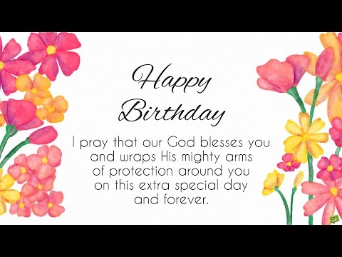 How do you wish birthday blessings?