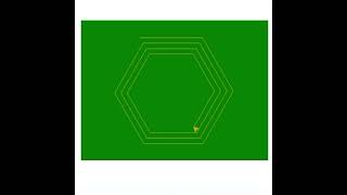 Draw hexagons using python program #smile #smiley #drawing #draw #python #triangle