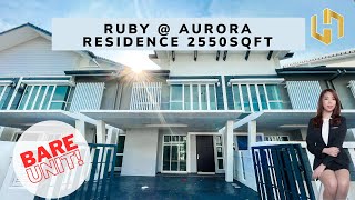 [Bare Unit] Ruby Aurora Residence 2-Storey Superlink Besar Gilerrr @ Cyberjaya! 😍 Video Tour 📹