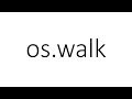 os.walk in Python