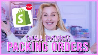 Watch Me Pack 100+ Orders for My Small Business! 🤍🛍📦