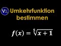 Umkehrfunktion für Wurzelfunktion bestimmen : f(x) = (x+1)^(1/5)