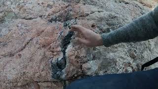 Rock melted by an earthquake, or ore? Mojave Trek Daily 6.2