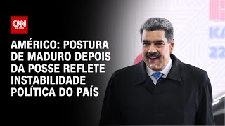 Américo: Postura de Maduro depois da posse reflete instabilidade política do país | CNN NOVO DIA