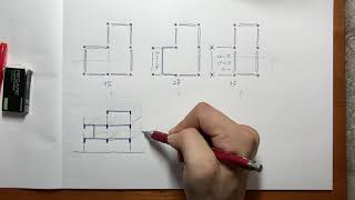 【二級建築士製図】確認用　ベランダを作るとき外壁が大梁の上に来ない時のはなし