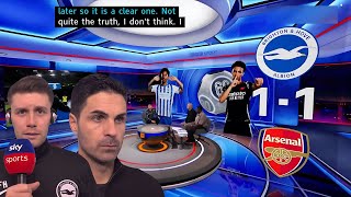 MOTD Brighton vs Arsenal1-1 Mikel Arteta is out of contention for the title race  all Reaction