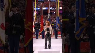 National Anthem at the Super Bowl ✅ #SuperBowl2024 #NationalAnthem #Reba