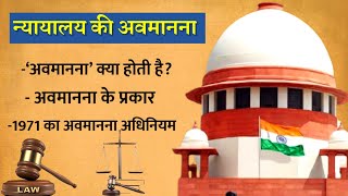 अवमानना ​​कानून/Contempt Law UPSC |What are the grounds of contempt of court?| Daily current affairs