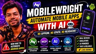 Automate Mobile Apps with AI | Mobilewright + Copilot Demo | End of Appium | Android & IOS App