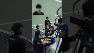 Tempers flare in heated Davis Cup clash as tennis star is slammed for 'awful sportsmanship #tennis