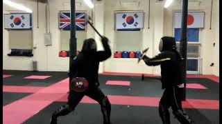 Battle axe and shield - HEMA full contact sparring - Greg vs Gabriel at Tree of Shields