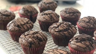 Chocolate Blueberry Muffins 巧克力蓝莓马芬