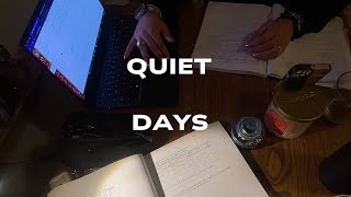 (mostly) quiet days w/ good weather & better company | vlog