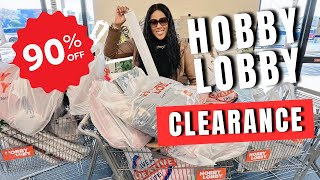 RUN! HOBBY LOBBY 90% OFF CLEARANCE!