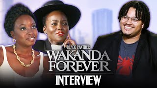 MEETING THE CAST OF BLACK PANTHER: WAKANDA FOREVER! Lupita Nyong'o & Danai Gurira Interview! (Okoye)