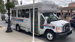 Onboard: MVRTA #2114 E-Z Tran Ford E-Series Bus from Haverhill to Methuen