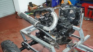 Mounting a motorcycle Engine and Reverse Gearbox for 4x4 Buggy | 4WD Buggy part 6