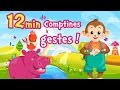 12 min de Comptines à gestes pour bébés ⒹⒺⓋⒶ Chansons avec paroles & animation