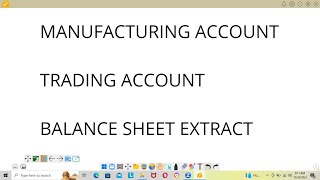 ZIMSEC O'LEVEL PRINCIPLES OF ACCOUNTS MANUFACTURING ACCOUNT NOVEMBER 2022