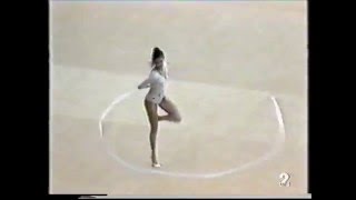 Neli ATANASOVA (BUL) ribbon - 1991 URSS vs BUL vs ESP