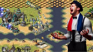 Epic Red Alert 2 Multiplayer: Overpowered France vs All on Funny Big Map x4!