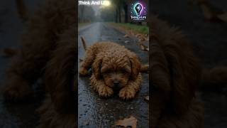 Baby dog rescue: A little girl and her abandoned poodle#AnimalRescue   #AnimalLove #ViralShorts