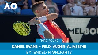 Daniel Evans v Felix Auger-Aliassime Extended Highlights (3R) | Australian Open 2022