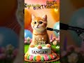 happy birthday sangam happy birthday song with names adorable cute cat 😺 happybirthday cat