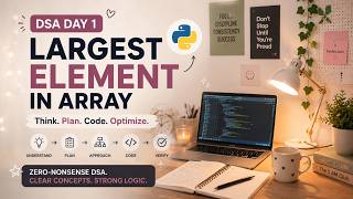DSA Day 1: Think Before You Code | Largest Element in Array