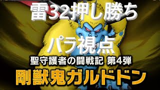 ガルドドンⅣ 雷32押し勝ちパラ視点