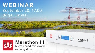 Webinar: Unlocking the Potential of Narrowband PTP with the Marathon III by SAF Tehnika