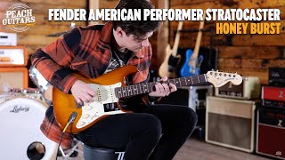 No Talking...Just Tones | Fender American Performer Stratocaster | Rosewood - Honey Burst