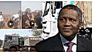 video dakawa motar dangote wawa saboda tsadar kayan masarufi yayi nuna rashin jin dadinsa