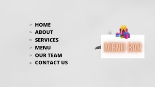Menu Hover Effects Design HTML & CSS | Menu Hover Effect Tutorial